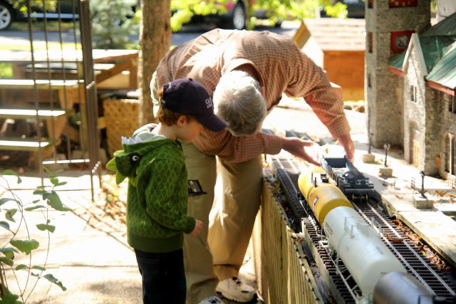 Rerailing Owen's train